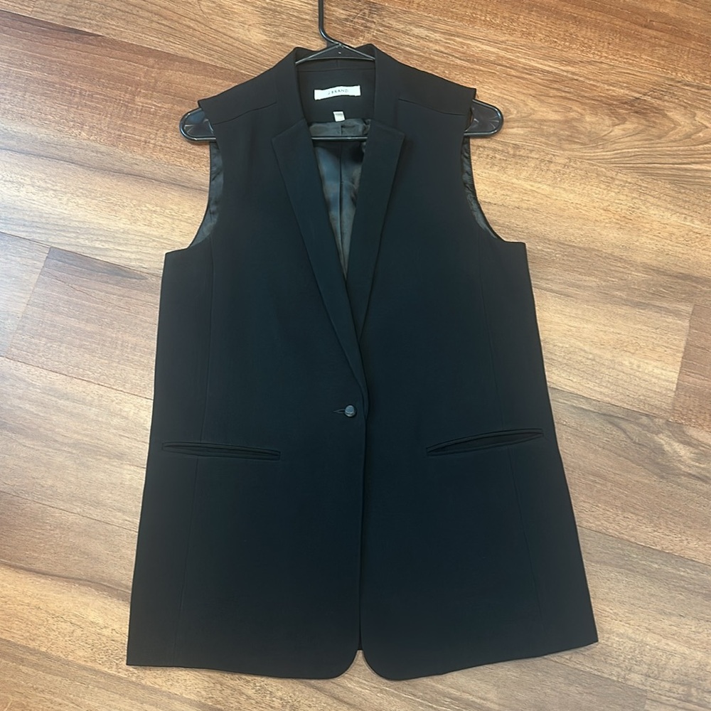 J Brand Classic Black Vest